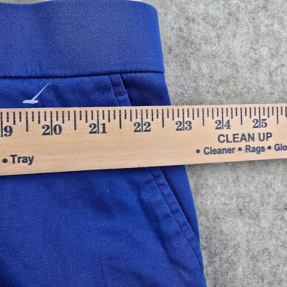 George Womens Capri Pants Bright Blue Size 26W Straight Leg Cotton Blend Stretch - Picture 7 of 7